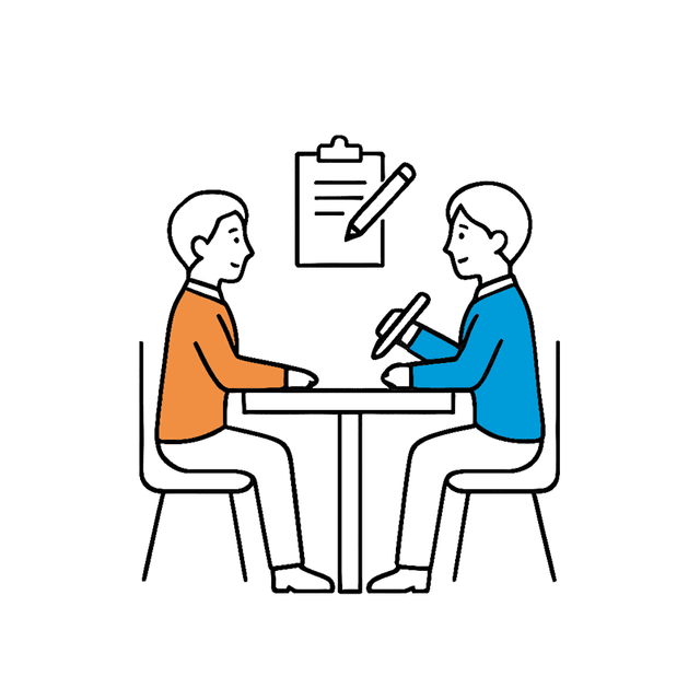 ヒアリングのイラスト